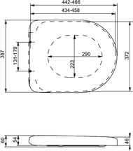 ������� ��� ������� TOTO NC Series Soft Close ������� (387x471x60) ����� VC100