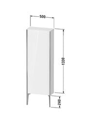���� ��������� Duravit XViu 500�1330�240 ����� �����, ����� ������/������ XV1316LB222