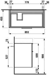 ����� ��� ���������� Laufen KARTELL 4.0761.2.033.631.1 (895�455�615) 2 �����, ����� ������
