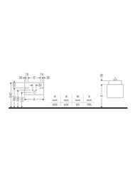 ����� ��� ���������� Duravit Ketho 650�410�465 ���������, 1 ����, ������� ���. KT666304343