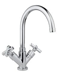 Смеситель для кухни Nicolazzi Moderno 2206BN87 двухзахватный, поворотный излив, черный никель
