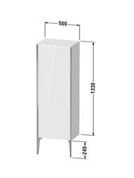 ���� ��������� Duravit XViu 500�1330�360 ����� �����, ����� ������/������ XV1326LB222