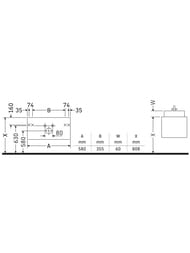 ����� ��� �������� Duravit DuraStyle (580�398�448) ���������, 1 ����, ���� ����� ������� DS638001818