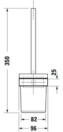 ����� ��� ������� DURAVIT Karree ���������, ����: ����/������� ������ 0099571000