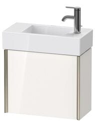 Тумба подвесная Duravit XViu 484х397х234 петли слева, белый глянец/шампань XV4232LB122 — миниатюра 1