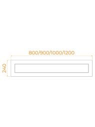 Панель для поддона RGW NА/CL-S-10 (1000х240) фронтальная, акрил, белая 16231011-10 — миниатюра 2