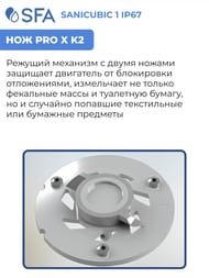 Канализационная насосная установка SFA SANICUBIC 1 IP67
