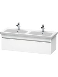 Тумба под раковину Duravit DuraStyle (1230х398х448) подвесная,1 ящик, белый матовый DS639801818 — миниатюра 1