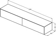 ����� ��� �������� Ideal Standard CONCA (2385x505x370) 2 �����, �����, �� ����������� T4335Y3