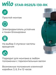 ����� �������������� WILO STAR-RS25/6-130(180)-RK � �������, 2459900