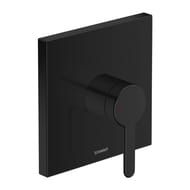 Смеситель Duravit C.1 для душа встраиваемый однозахватный, накладка квадрат,черный C14210009046