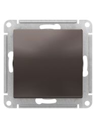 Переключатель Systeme Electric ATLASDESIGN 1-клавишный схема 6 10АХ механизм мокко ATN000661