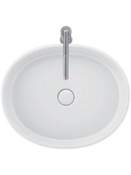 Раковина накладная Duravit Balcoon 550 x 450 DuraShield, белая матовая 241055AC79 — изображение 2