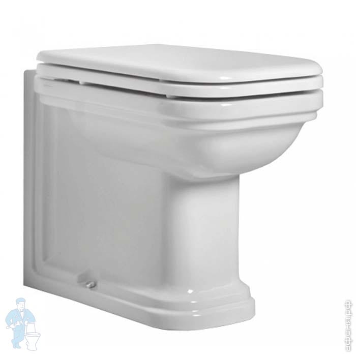Унитаз пристенный Kerasan Waldorf 55х37см, цвет белый 411801bi | Афоня.рф