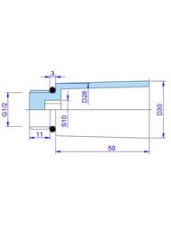 �������� ������ Valtec 1/2" ���������������� � �������, �������, VTp.792.M.04