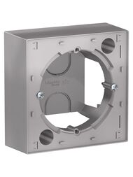 Коробка Systeme Electric ATLASDESIGN для наружного монтажа алюминий ATN000300