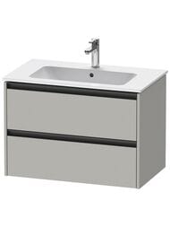 Тумба под умывальник Duravit Ketho.2 550x810x480 подвесн., 2 ящика, бетонно-сер.мат. K25263007070000