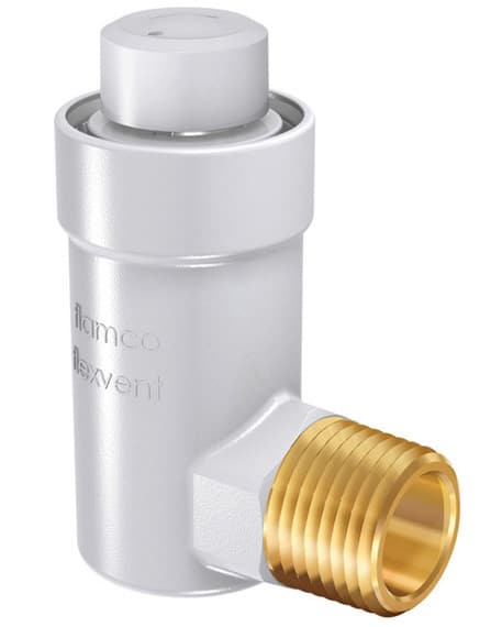 Автоматический поплавковый воздухоотводчик Flamco Flexvent H 1/2 белый ...