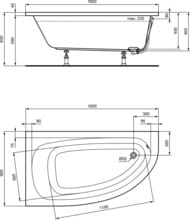 ����� ��������� Ideal Standard HOTLINE 1600�900�465 ������������, �������������, ����� K275801