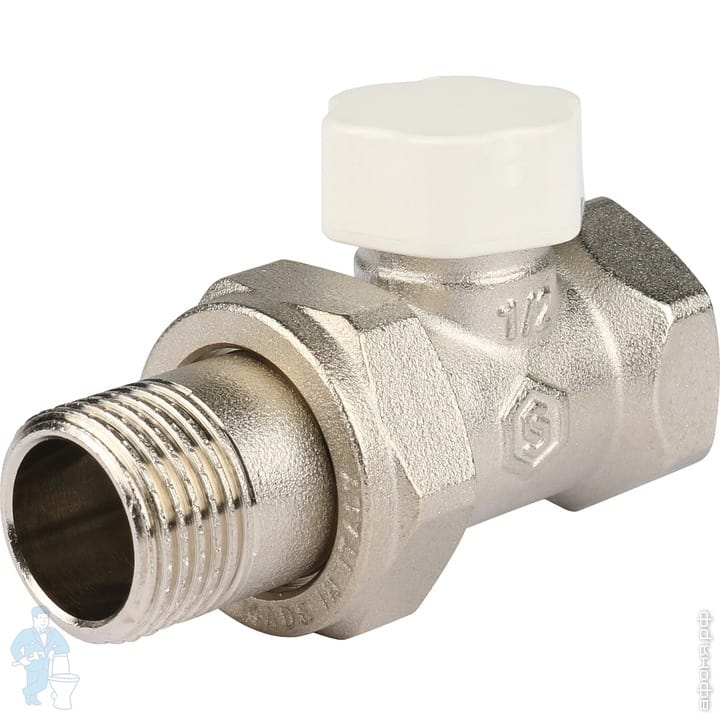 >Клапан запорно-балансировочный, прямой 1/2\" STOUT SVL-1176-000015 ...
