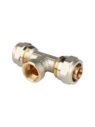 Тройник STOUT 26х3/4"Вх26 обжимной, для металлопластиковых труб, SFS-0012-003426