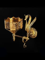 Migliore Luxor Мыльница настенная, стекло декор золотой, золото 26164