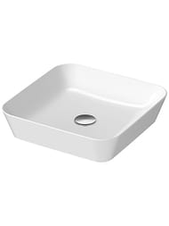 Раковина DURAVIT CAPE COD 430х430 антигрязевое покр., без отв. под смеситель, белая 23404300001