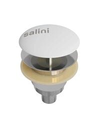 Донный клапан Salini D 401 для раковины, Click-Clack, S-Sense, белый матовый 151201M