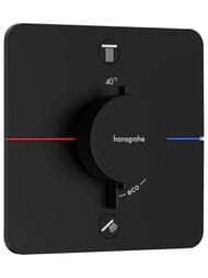 Смеситель Hansgrohe ShowerSelect Comfort Q 15583670 термостат, внеш.часть, черный матовый — миниатюра 1