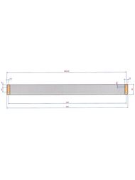 Полотенцедержатель Decor Walther BK HTE60 ширина 600 мм, цвет: хром 0590200