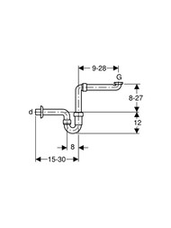 Geberit ����� ��� �����������, ������� 40 ��, ����������, ����� 151.107.11.1