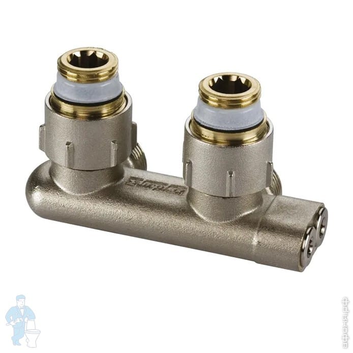 >Узел нижнего подключения для радиаторов Meibes E1/50 угловой, 1/2\"ВPx3 ...