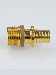 Соединитель VALTEC, аксиальный, 32х1"Н, латунь CW614N, VTm.401.G.003206