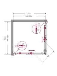 ������� ������ BelBagno Marino (1000�1000�1950) A-2-100-C-NERO ������ ����������, ������� ������