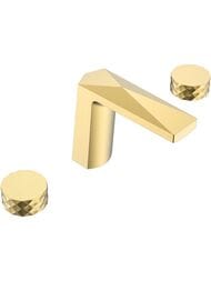 Смеситель Boheme Venturo для раковины, на 3 отверстия, двухзахватный, золото 150-G-DIAMOND