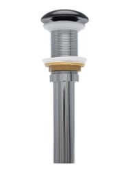 Донный клапан AQUAme Click-Clack, без перелива, керамическая накладка, черный мат. AQM7002-0MB