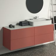 Тумба под раковину Ideal Standard CONCA (1585х505х540) 4 ящика, закат матовый лак T3990Y3