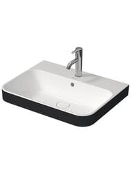 Раковина DURAVIT HAPPY D.2 PLUS 600х460 шлифованная, накладная, антрацит матовый 2360606100