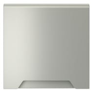 Накладка для розетки с/з, защитными шторками и крышкой Voltum S70 VLS000805, серебро