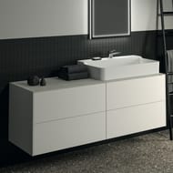 Тумба под раковину Ideal Standard CONCA (1585х505х540) 4 ящика, белый матовый лак T3990Y1