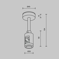 ��������� ���������� Short ��������� 78�� Maytoni Flarity (�������) TRA156C-S1-B ������