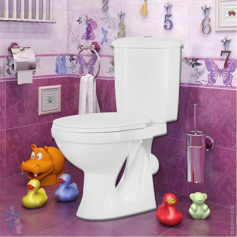 Унитаз-компакт Оскольская керамика СУПЕРКОМПАКТ (364х600х772) сиденье ...