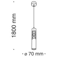 Подвесной светильник Maytoni Efir (Эфир) P037PL-L11W4K, 4000K, 11Вт, 24°, IP20, LED, белый
