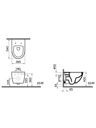 ��������: ����������� Vitra � �������� ���� + ������ Sento + ������� ��������� 9830B003-7207
