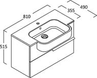 ����� � ��������� Berloni Bagno Plana (810�515�490) ����� ������ PNBSK11T/100