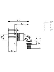 Водорозетка TECEflex 16х1/2", под гипсокартон, бронза, 708705