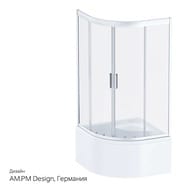 Душевое ограждение AM.PM Gem (100х100х190) стекло прозрачное/профиль матовое серебро W90G-401-100 — изображение 11
