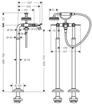 ��������� Axor Montreux 16553820 ��� ����� ���������, ����������� ������