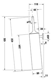 ��� ��� ������� DURAVIT Starck T ���������, ����: ������ ������������� 0099460400