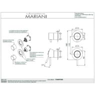 Смеситель для душа Mariani Next B14173NSPP3WB, черный матовый